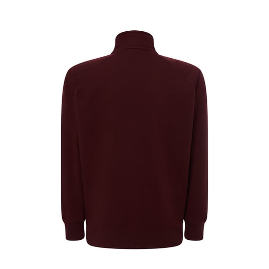 JHK Unisex Adult Plain Full Zip Sweatshirt (Cardinal) - Image 2