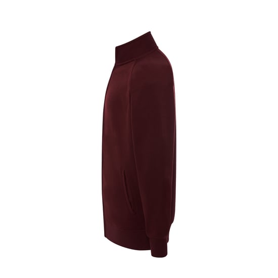JHK Unisex Adult Plain Full Zip Sweatshirt (Cardinal) - Image 3
