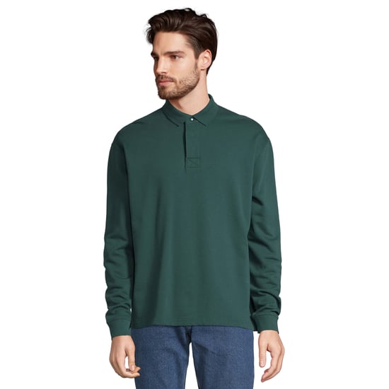 SOLS Unisex Vuxen Heritage Polo Nacka Sweatshirt (Grön Empire) - Image 1