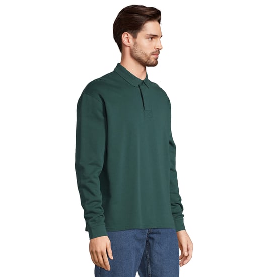 SOLS Unisex Vuxen Heritage Polo Nacka Sweatshirt (Grön Empire) - Image 3