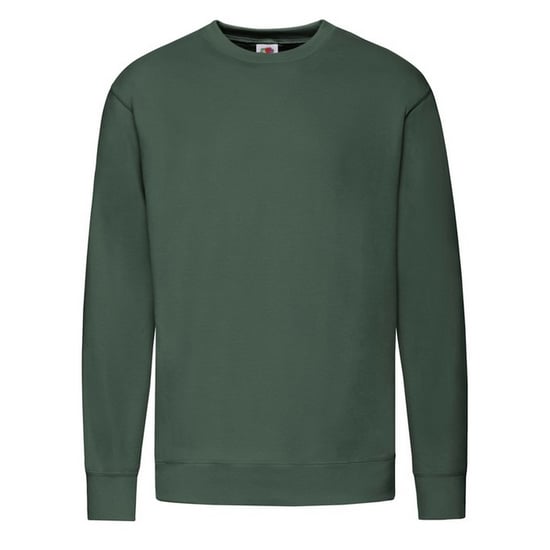 Fruit of the Loom Heren Lichtgewicht Set-In Sweatshirt (Fles groen) - Image 1