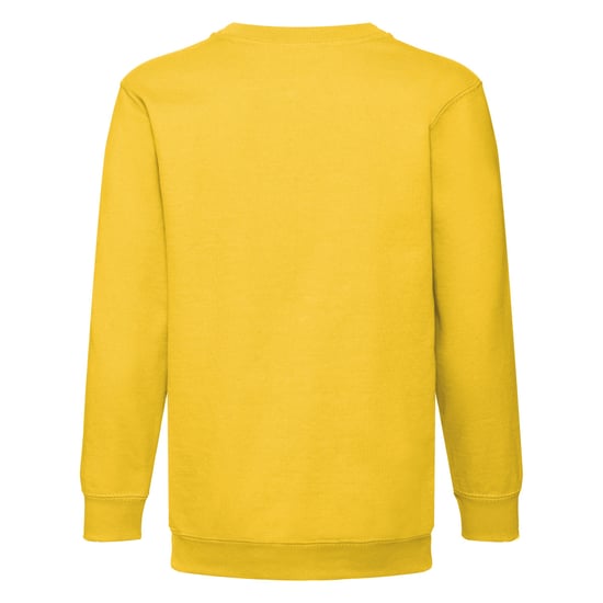 Fruit of the Loom Kinder/Kids Klassiek Sweatshirt met Inzet (Zonnebloem) - Image 2