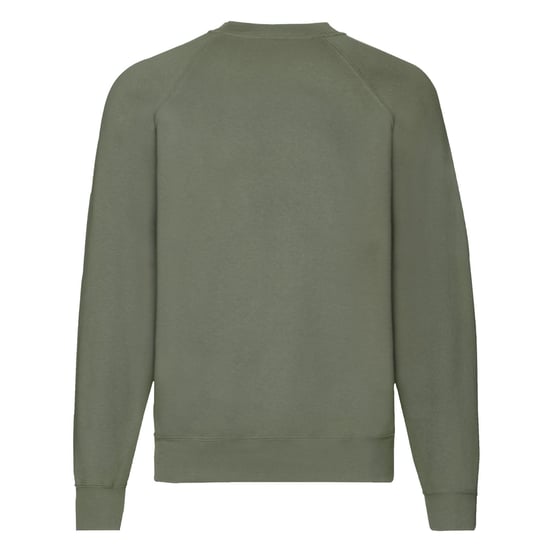 Fruit of the Loom Heren Klassiek Raglan Sweatshirt (Klassieke Olijf) - Image 2