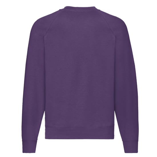 Fruit of the Loom Heren Klassiek Raglan Sweatshirt (Paars) - Image 2