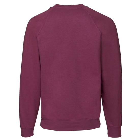 Fruit of the Loom Heren Klassiek Raglan Sweatshirt (Bourgondië) - Image 2