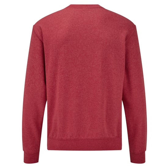 Fruit of the Loom Heren Klassiek Ingelegd Sweatshirt (Heide Rood) - Image 2