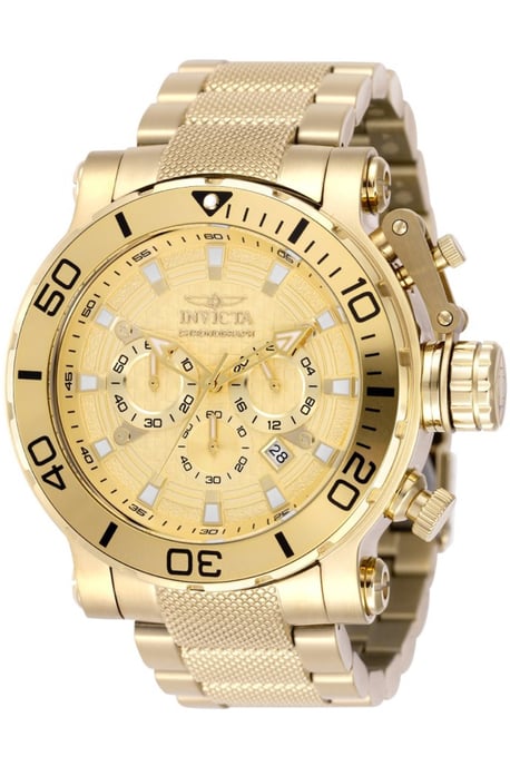 Invicta Coalition Forces 50231 Herenhorloge - Quartz Uurwerk - Roestvrij Staal met Gouden Wijzerplaat - 52 mm - Image 1