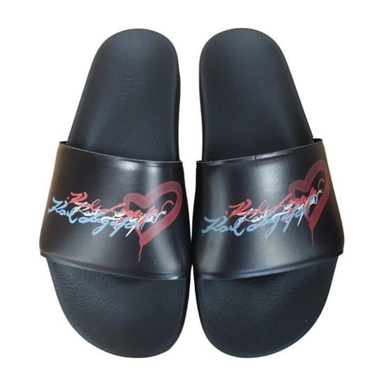 Karl Lagerfeld Rubberen herenschuivers (Zwart) - Image 2