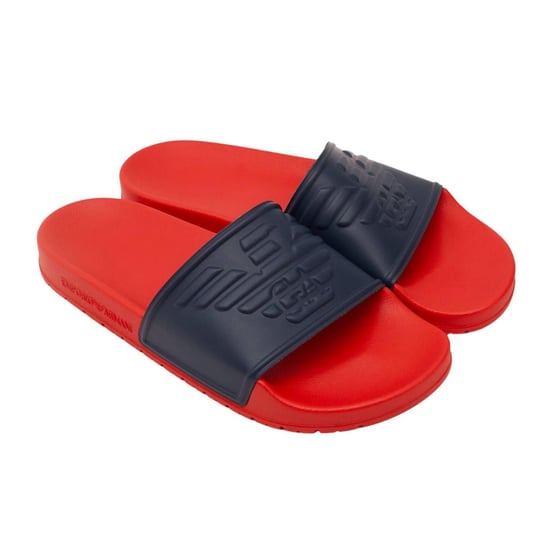 Emporio Armani Heren Sliders (Marine, Rood) - Image 2