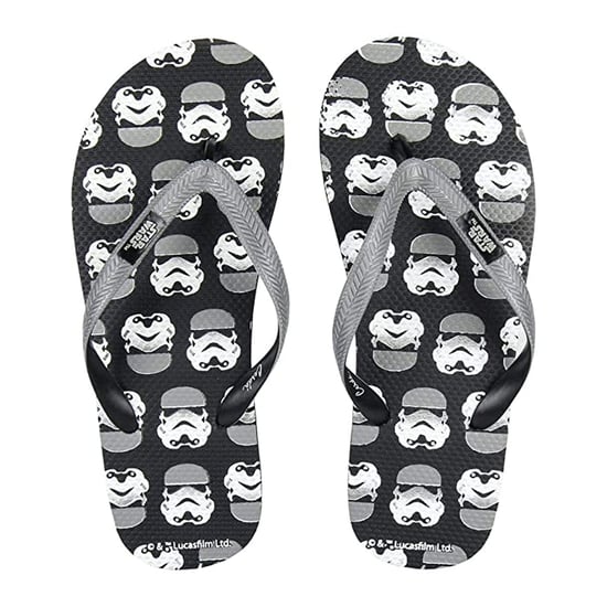 Star Wars Stormtrooper teenslippers voor volwassenen (Zwart, Wit) - Image 3