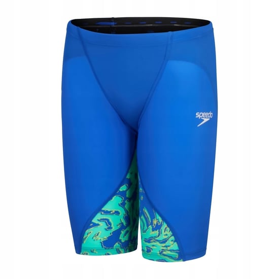 Speedo Jongens Lzr Ignite Gedessineerde Jammer Shorts (Blauw/Groen) - Image 1