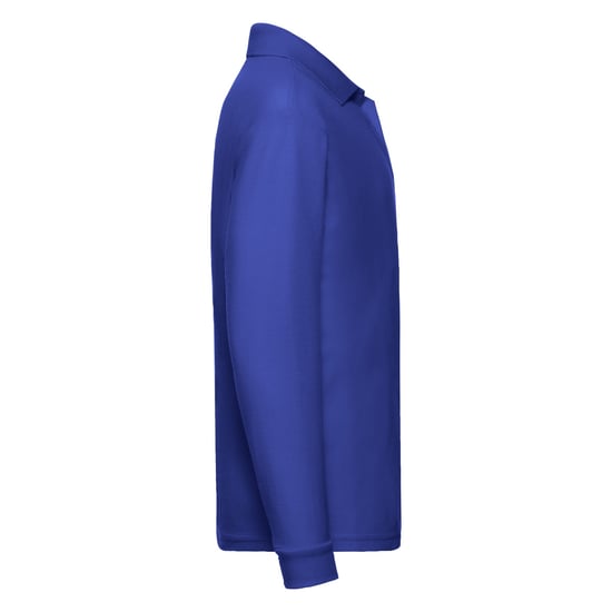 Fruit of the Loom Polo shirt met lange mouwen voor kinderen/Kinderen (Koningsblauw) - Image 3