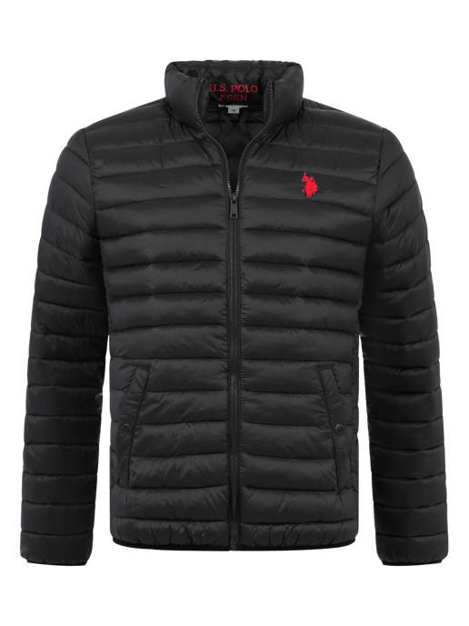 U.S. Polo Assn. men’s quilted jacket with stand-up collar - Image 1