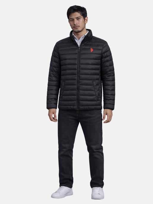 U.S. Polo Assn. men’s quilted jacket with stand-up collar - Image 4