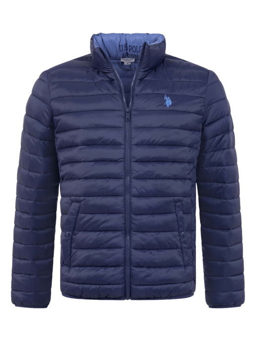 U.S. Polo Assn. men’s quilted jacket with stand-up collar - Image 1