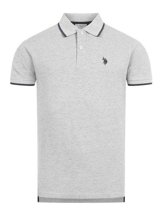 U.S. Polo Assn. heren poloshirt van katoen met contrastdetails - Image 1