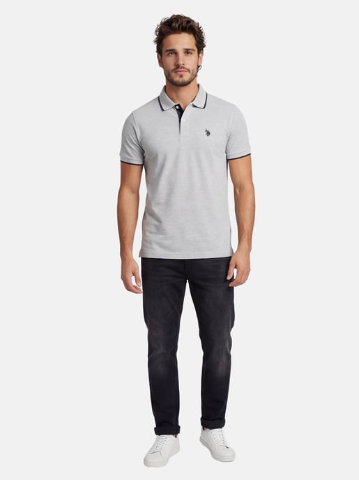 U.S. Polo Assn. heren poloshirt van katoen met contrastdetails - Image 4