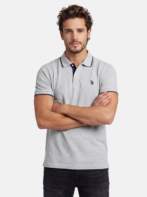 U.S. Polo Assn. heren poloshirt van katoen met contrastdetails - Image 5