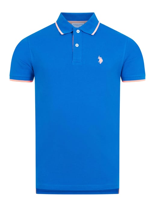 U.S. Polo Assn. heren poloshirt van katoen met contrastdetails - Image 1