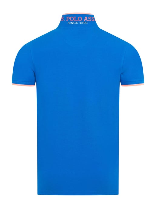 U.S. Polo Assn. heren poloshirt van katoen met contrastdetails - Image 3