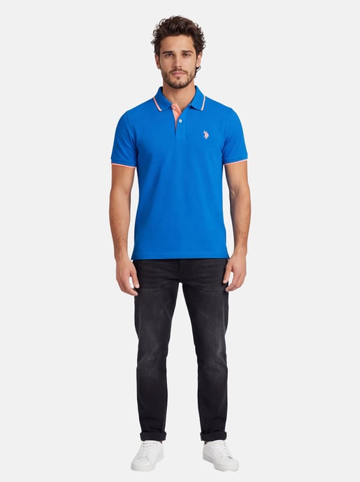 U.S. Polo Assn. heren poloshirt van katoen met contrastdetails - Image 4