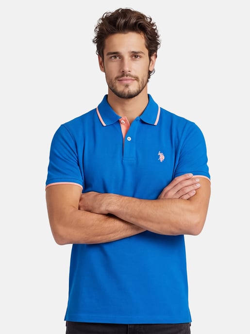 U.S. Polo Assn. heren poloshirt van katoen met contrastdetails - Image 5