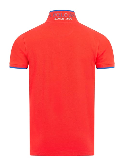 U.S. Polo Assn. heren poloshirt van katoen met contrastdetails - Image 3