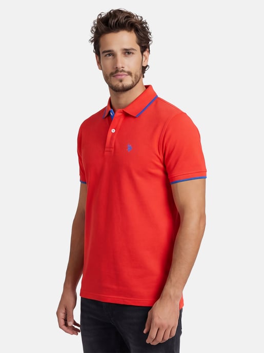 U.S. Polo Assn. heren poloshirt van katoen met contrastdetails - Image 6