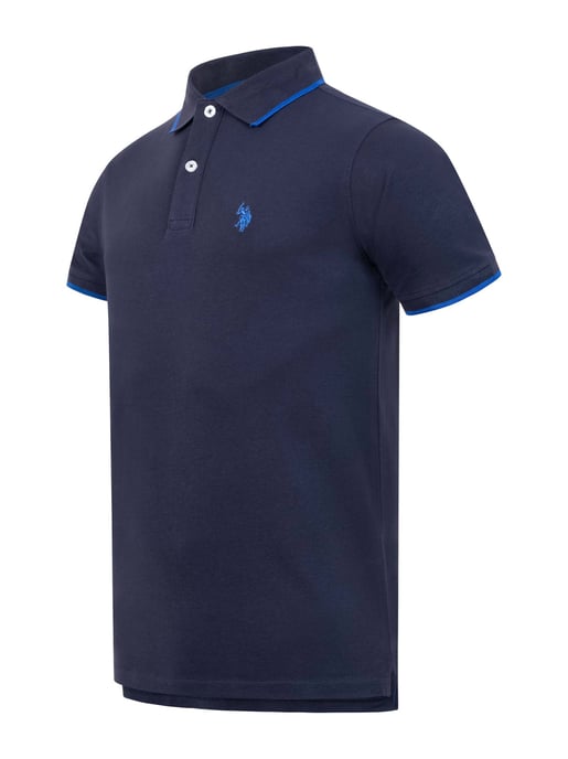 U.S. Polo Assn. heren poloshirt van katoen met contrastdetails - Image 2