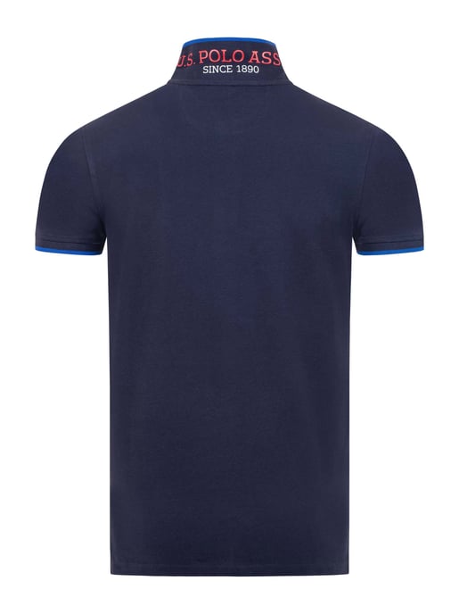 U.S. Polo Assn. heren poloshirt van katoen met contrastdetails - Image 3