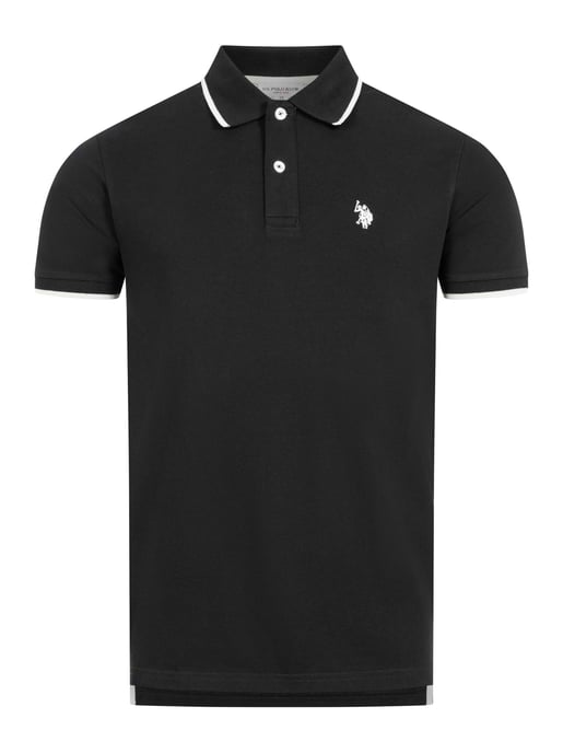 U.S. Polo Assn. heren poloshirt van katoen met contrastdetails - Image 1