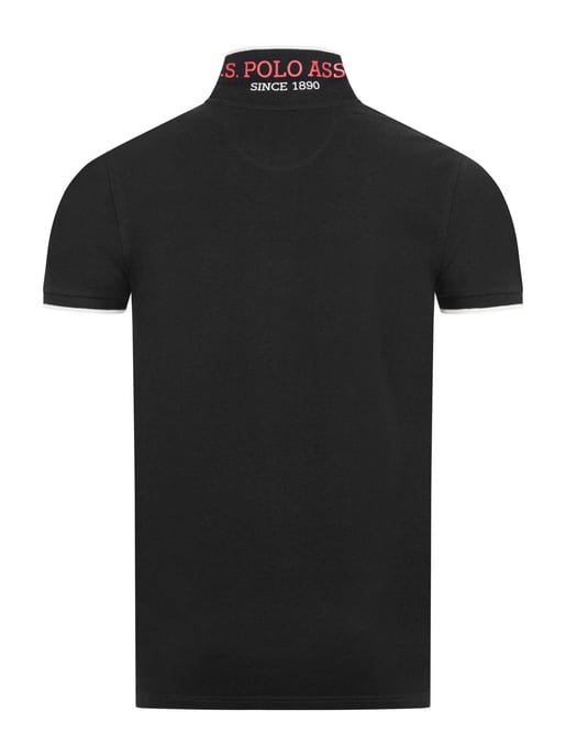 U.S. Polo Assn. heren poloshirt van katoen met contrastdetails - Image 3