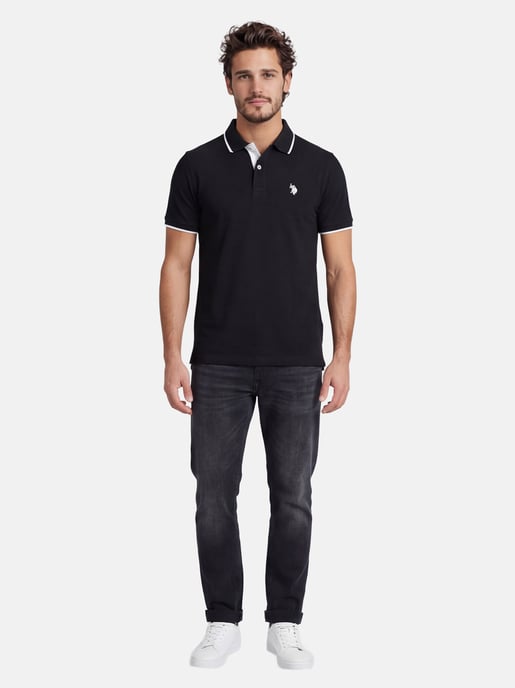 U.S. Polo Assn. heren poloshirt van katoen met contrastdetails - Image 4