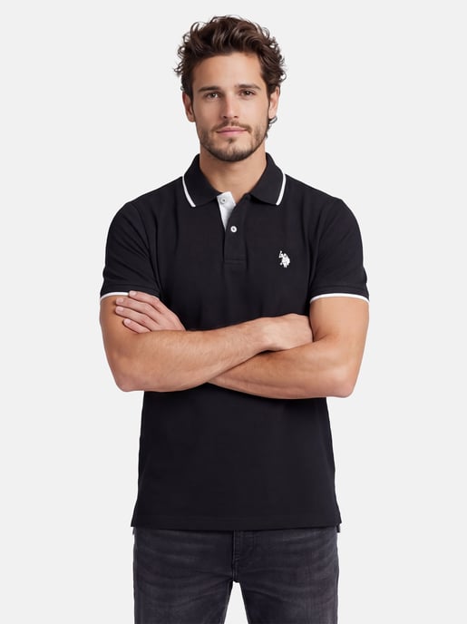 U.S. Polo Assn. heren poloshirt van katoen met contrastdetails - Image 5