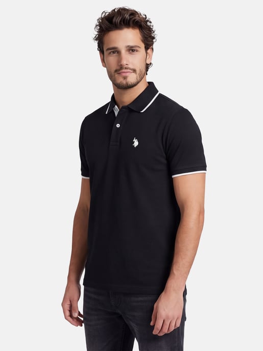 U.S. Polo Assn. heren poloshirt van katoen met contrastdetails - Image 6