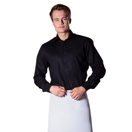 Karlowsky Basic Bistro Contrast Schort (Wit) - Image 2