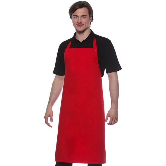 Karlowsky Santorini Press Stud Bib Apron (Red) - Image 2