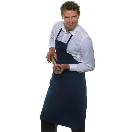 Karlowsky Santorini Press Stud Bib Apron (Dark Blue) - Image 2