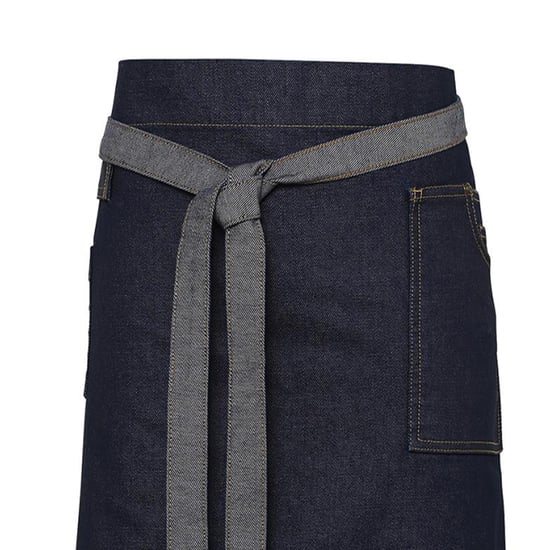 Premier Division Gewaxt Denim Taille Schort (Zwarte denim) - Image 2