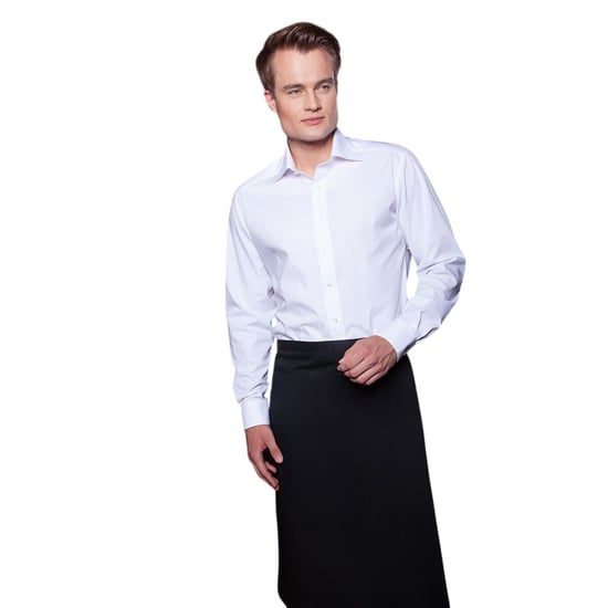 Karlowsky Basic Bistro Contrast Schort (Zwart) - Image 2