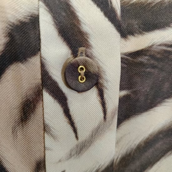 Zimmermann Zebra-mönstrad Midi Skjortklänning i Brunt Siden - Image 4