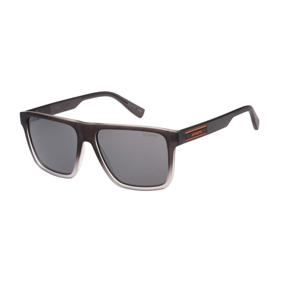 Superdry Rectangle Mens Matte Crystal Dark Grey Gradient Silver Mirror SDS-5046 - Image 2