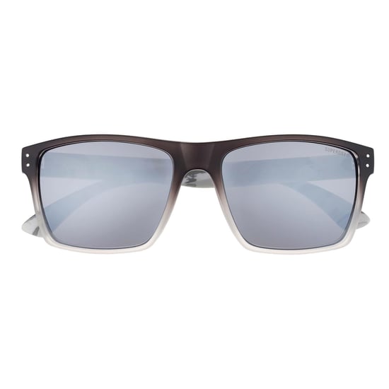 Superdry Rectangle Mens Dark Grey Gradient and White Silver Mirror SDS Kobe - Image 1