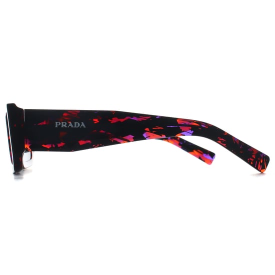 Prada Rectangle Womens Abstract Orange Dark Grey PR06YS - Image 3