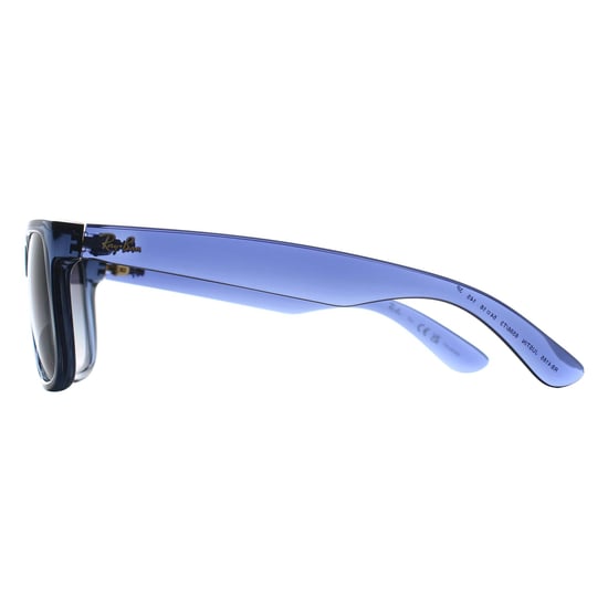 Ray-Ban Rectangle Unisex Transparent Blue Grey Gradient Polarized RB4165 Justin - Image 3