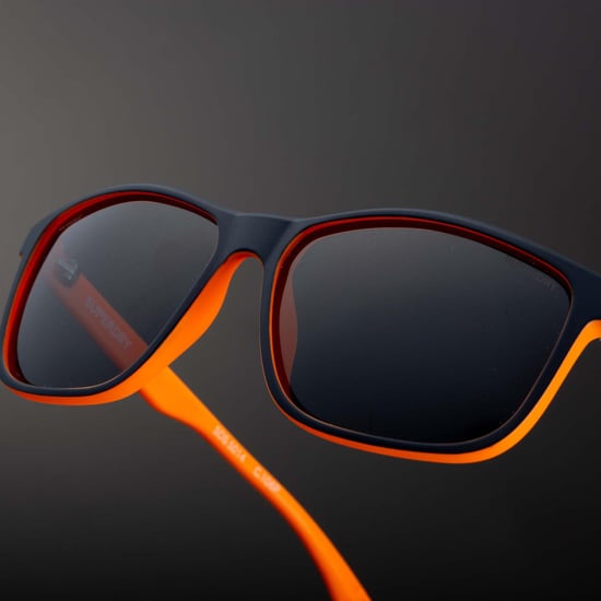 Superdry Rectangle Mens Matte Navy Orange Grey Polarized SDS-5014 - Image 5