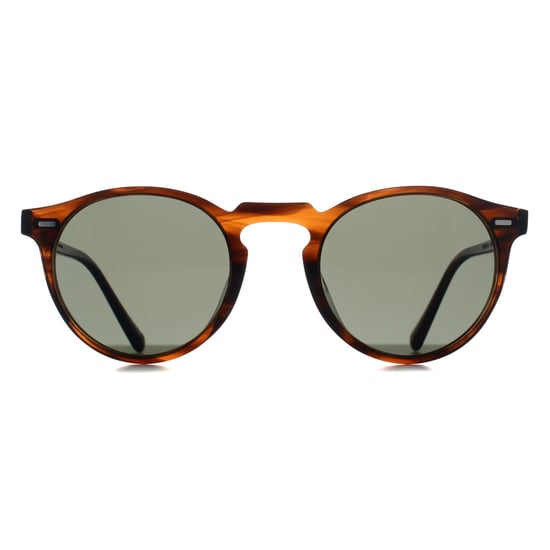 Oliver Peoples Round Unisex Tuscany Tortoise G-15 Polarized OV5217S Gregory Peck - Image 1