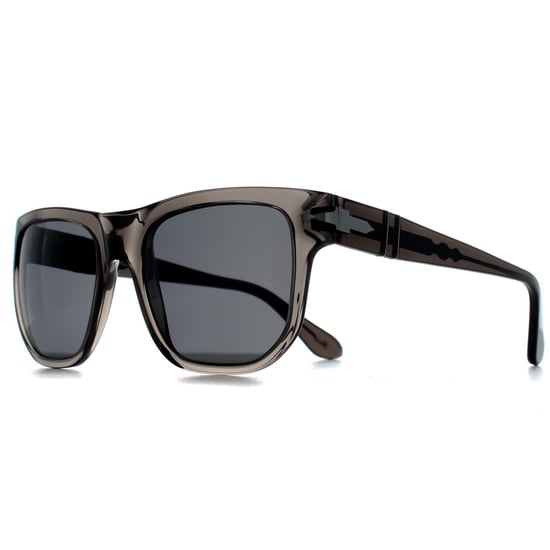 Persol Square Unisex Opal Smoke Dark Grey Polarized PO3306S - Image 2