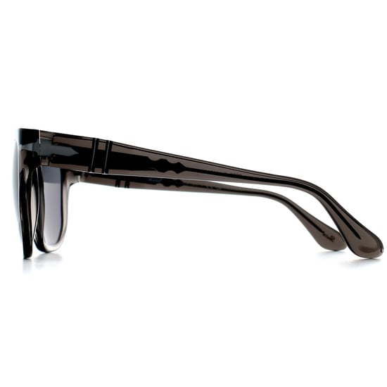 Persol Square Unisex Opal Smoke Dark Grey Polarized PO3306S - Image 3