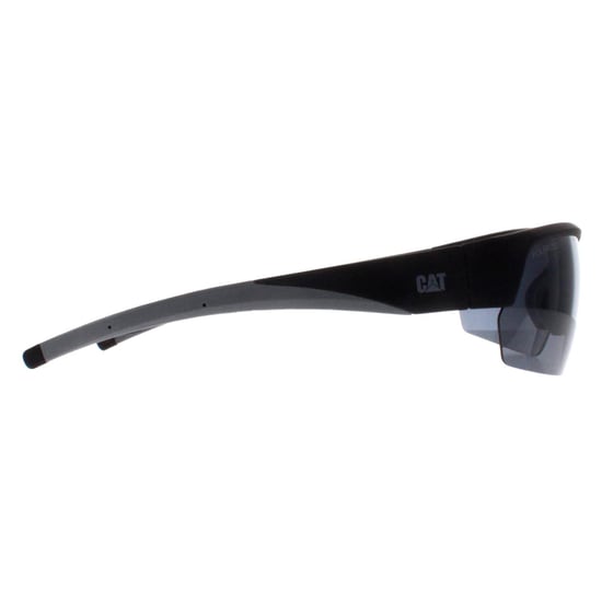 Caterpillar Semi Rimless Mens Matte Black Solid Smoke Polarized CTS-8022 - Image 4